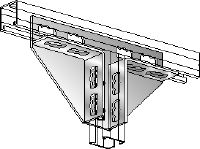 MV 3/2 D-X Tornillo tuerca carril flexible galvanizado para estructuras bidimensionales