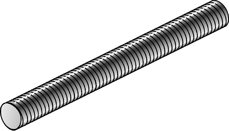 Pernos roscados precortados AM de acero inoxidable 4.6 Varillas roscadas galvanizadas de longitud precortada de acero de grado 4.6