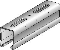 MQ-52-HDG plus Carril de carga MQ galvanizado en caliente (HDG Plus) de 52 mm de alto para aplicaciones de carga media