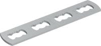 Conector de carril MQV-P4 Tornillo tuerca carril plano galvanizado usado como extensor longitudinal para carriles MQ