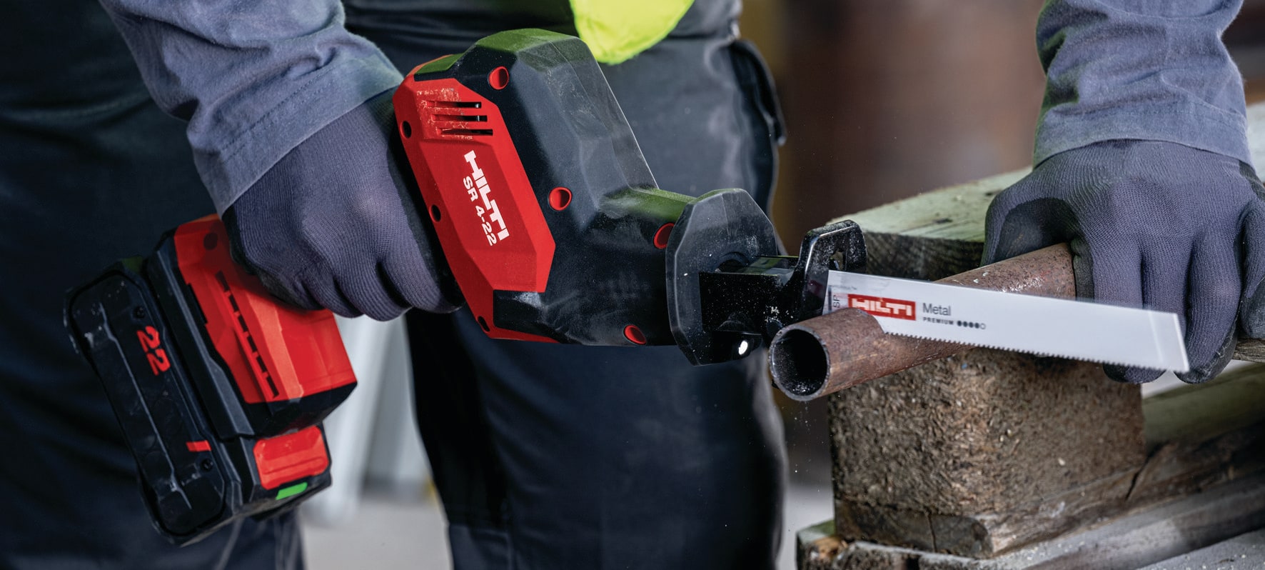 Cómo configurar y usar la sierra de sable a batería Hilti Nuron SR 6-22 